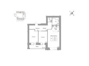 3-к квартира, вторичка, 87м2, 5/16 этаж