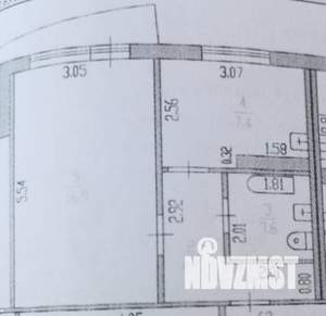 1-к квартира, вторичка, 33м2, 7/9 этаж