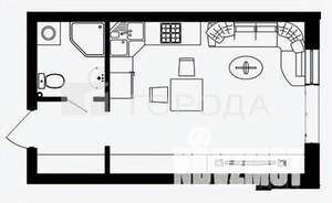 Студия квартира, вторичка, 22м2, 3/10 этаж