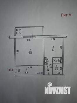 1-к квартира, вторичка, 40м2, 9/10 этаж