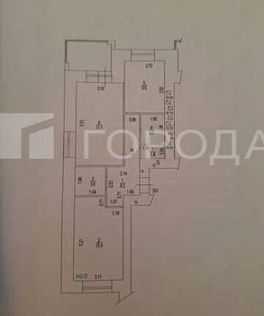 2-к квартира, вторичка, 60м2, 10/16 этаж