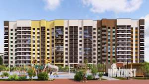 2-к квартира, строящийся дом, 54м2, 1/10 этаж