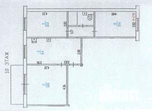 3-к квартира, вторичка, 67м2, 10/10 этаж