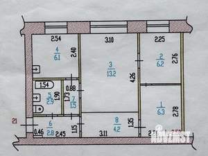 3-к квартира, вторичка, 43м2, 1/5 этаж