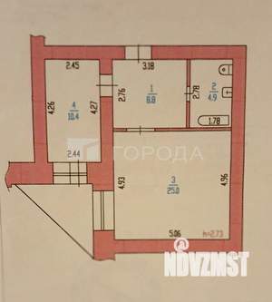 1-к квартира, вторичка, 49м2, 10/12 этаж