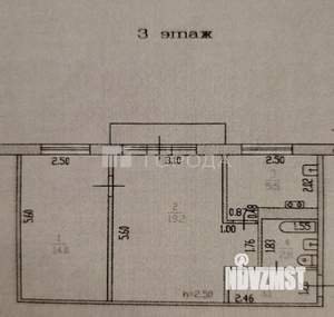 2-к квартира, вторичка, 45м2, 3/5 этаж