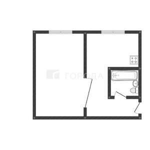 1-к квартира, вторичка, 30м2, 2/5 этаж