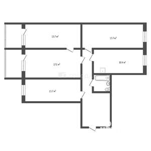 4-к квартира, вторичка, 89м2, 8/9 этаж
