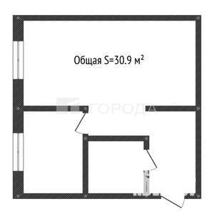 1-к квартира, вторичка, 31м2, 4/5 этаж