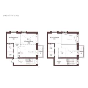 4-к квартира, строящийся дом, 118м2, 18/23 этаж