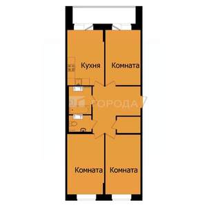 3-к квартира, вторичка, 60м2, 4/9 этаж