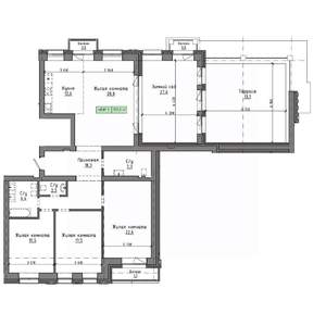 4-к квартира, строящийся дом, 202м2, 9/9 этаж