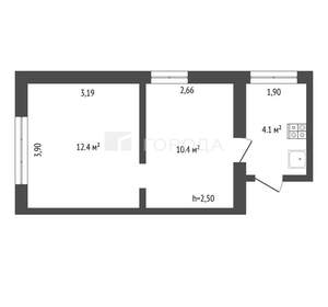 2-к квартира, вторичка, 27м2, 2/5 этаж