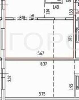 2-к квартира, вторичка, 37м2, 4/18 этаж