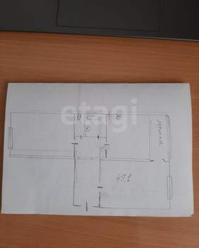 2-к квартира, вторичка, 49м2, 4/5 этаж