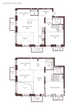 5-к квартира, строящийся дом, 194м2, 18/23 этаж