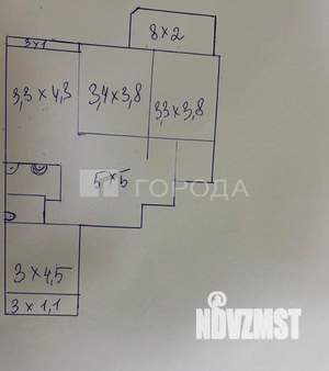 4-к квартира, вторичка, 87м2, 6/16 этаж