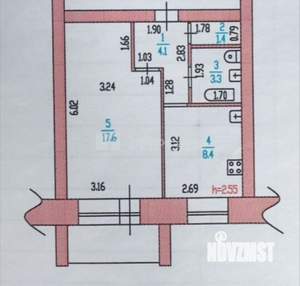 1-к квартира, вторичка, 35м2, 5/6 этаж