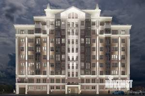 2-к квартира, строящийся дом, 76м2, 8/9 этаж