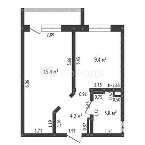 1-к квартира, вторичка, 33м2, 3/13 этаж