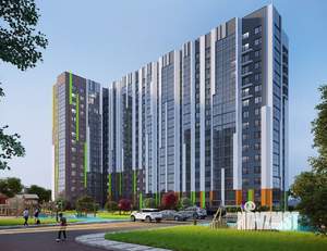 2-к квартира, строящийся дом, 56м2, 10/16 этаж