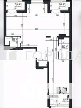 3-к квартира, вторичка, 96м2, 5/15 этаж