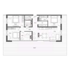 5-к квартира, строящийся дом, 197м2, 9/9 этаж