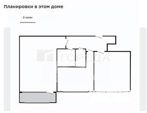 2-к квартира, вторичка, 44м2, 5/5 этаж