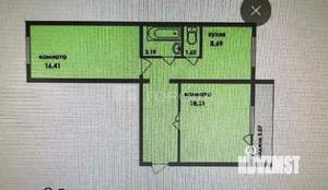 2-к квартира, вторичка, 55м2, 8/9 этаж