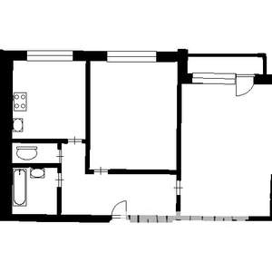 2-к квартира, вторичка, 52м2, 3/9 этаж
