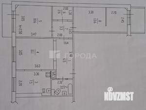 3-к квартира, вторичка, 60м2, 9/9 этаж