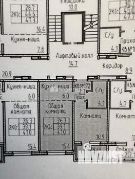 1-к квартира, вторичка, 39м2, 2/10 этаж