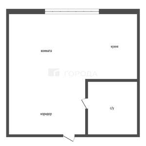 Студия квартира, вторичка, 27м2, 3/6 этаж