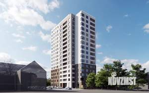 1-к квартира, строящийся дом, 25м2, 8/16 этаж