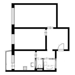 2-к квартира, вторичка, 57м2, 1/9 этаж