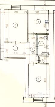 2-к квартира, вторичка, 60м2, 2/4 этаж