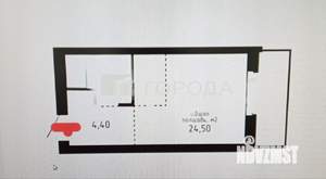Студия квартира, вторичка, 25м2, 3/16 этаж