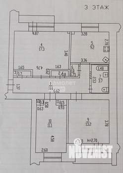 3-к квартира, вторичка, 68м2, 3/5 этаж