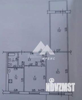 3-к квартира, вторичка, 60м2, 9/9 этаж