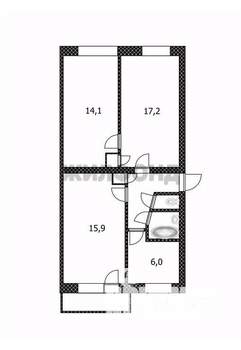 3-к квартира, вторичка, 62м2, 5/5 этаж