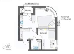 2-к квартира, вторичка, 49м2, 10/16 этаж