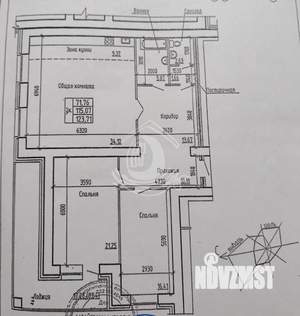 3-к квартира, вторичка, 124м2, 6/8 этаж