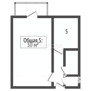 1-к квартира, вторичка, 30м2, 7/9 этаж