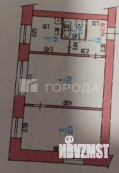 3-к квартира, вторичка, 38м2, 1/2 этаж