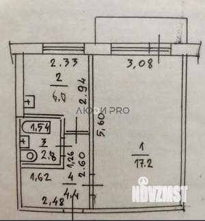 1-к квартира, вторичка, 31м2, 5/5 этаж