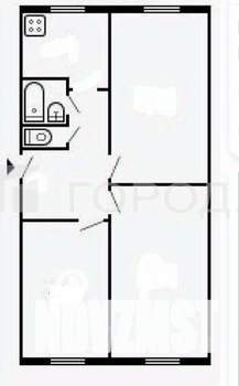 3-к квартира, вторичка, 61м2, 1/5 этаж