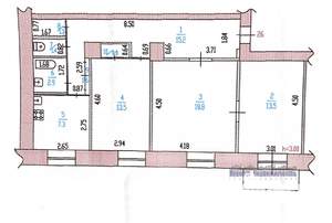 3-к квартира, вторичка, 75м2, 3/4 этаж