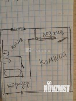 1-к квартира, вторичка, 39м2, 1/9 этаж