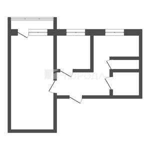 2-к квартира, вторичка, 45м2, 9/9 этаж