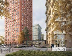 2-к квартира, строящийся дом, 54м2, 16/19 этаж